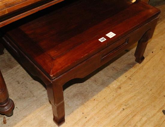 Chinese hardwood square low table
